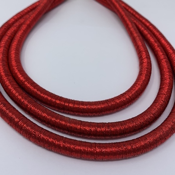 Sparkly Edgy Three-Strand Rolo Necklace - Picture 2 of 6
